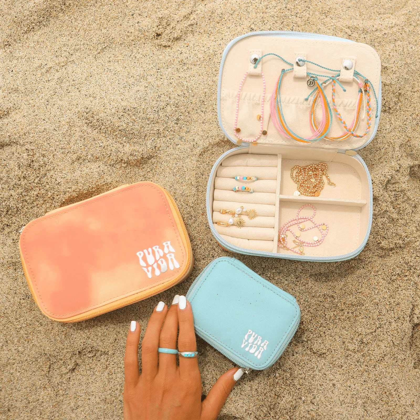 Mini Turquoise Jewelry Case