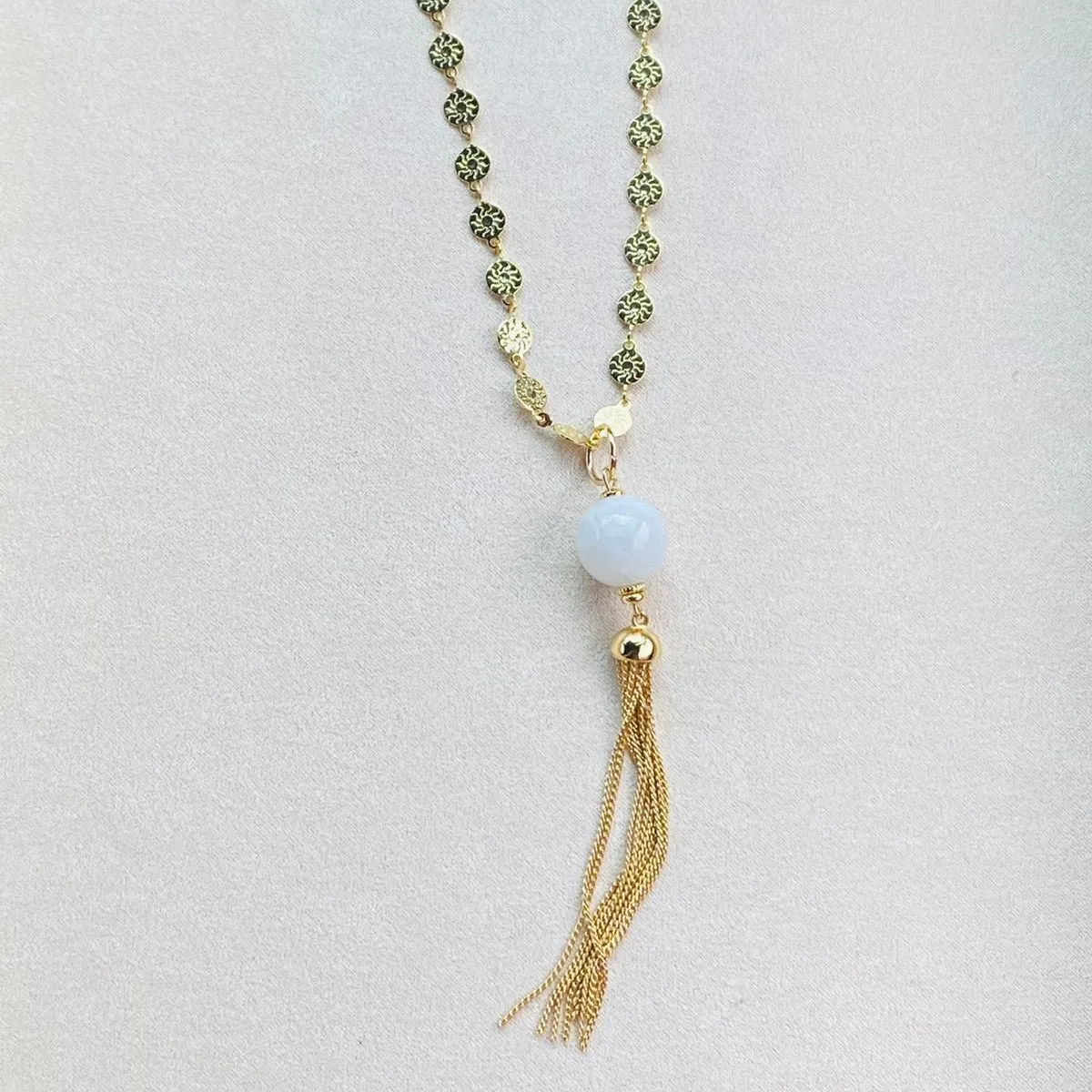 Moonstone Tassel Pendant