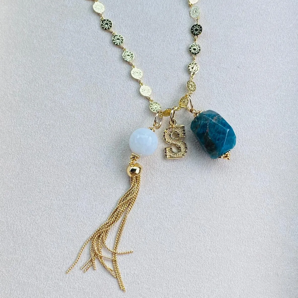 Moonstone Tassel Pendant