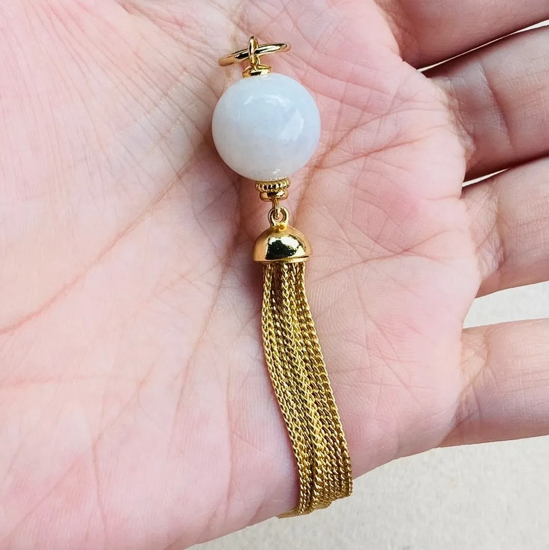 Moonstone Tassel Pendant