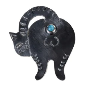 MUNQA CATASS BROOCH STERLING SILVER