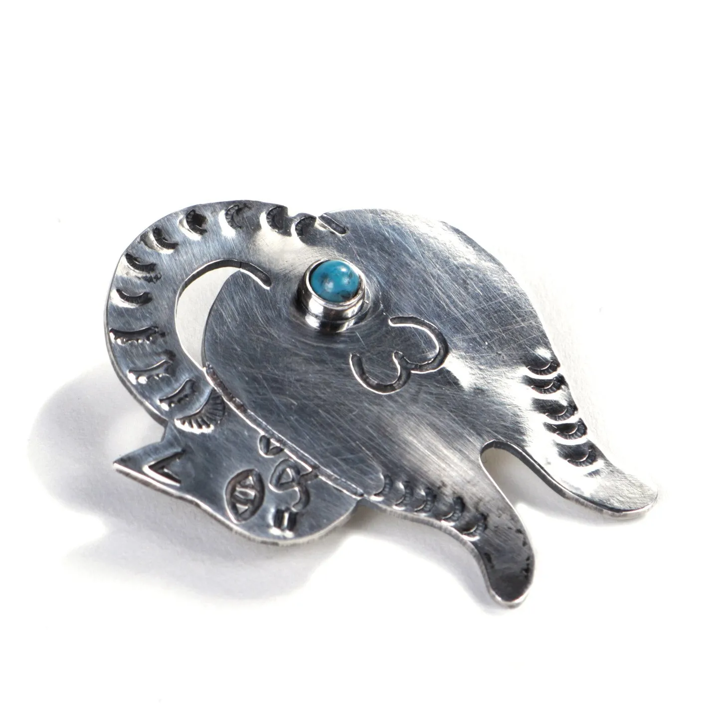 MUNQA CATASS BROOCH STERLING SILVER