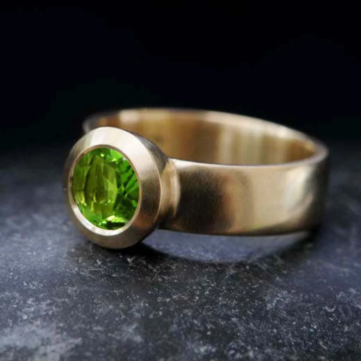 Natural peridot ring 925 sterling silver ring for women birthday gift ring friendship ring handmade gemstone promise ring cute peridot ring