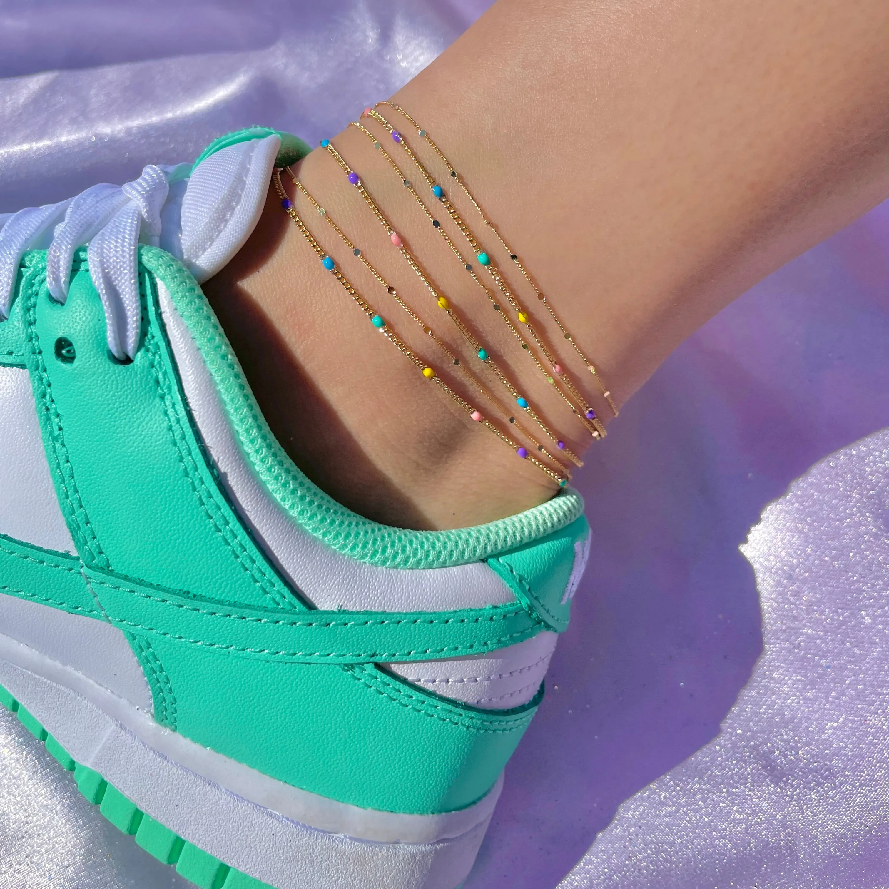 Vibrant Neon Sorbet Anklet