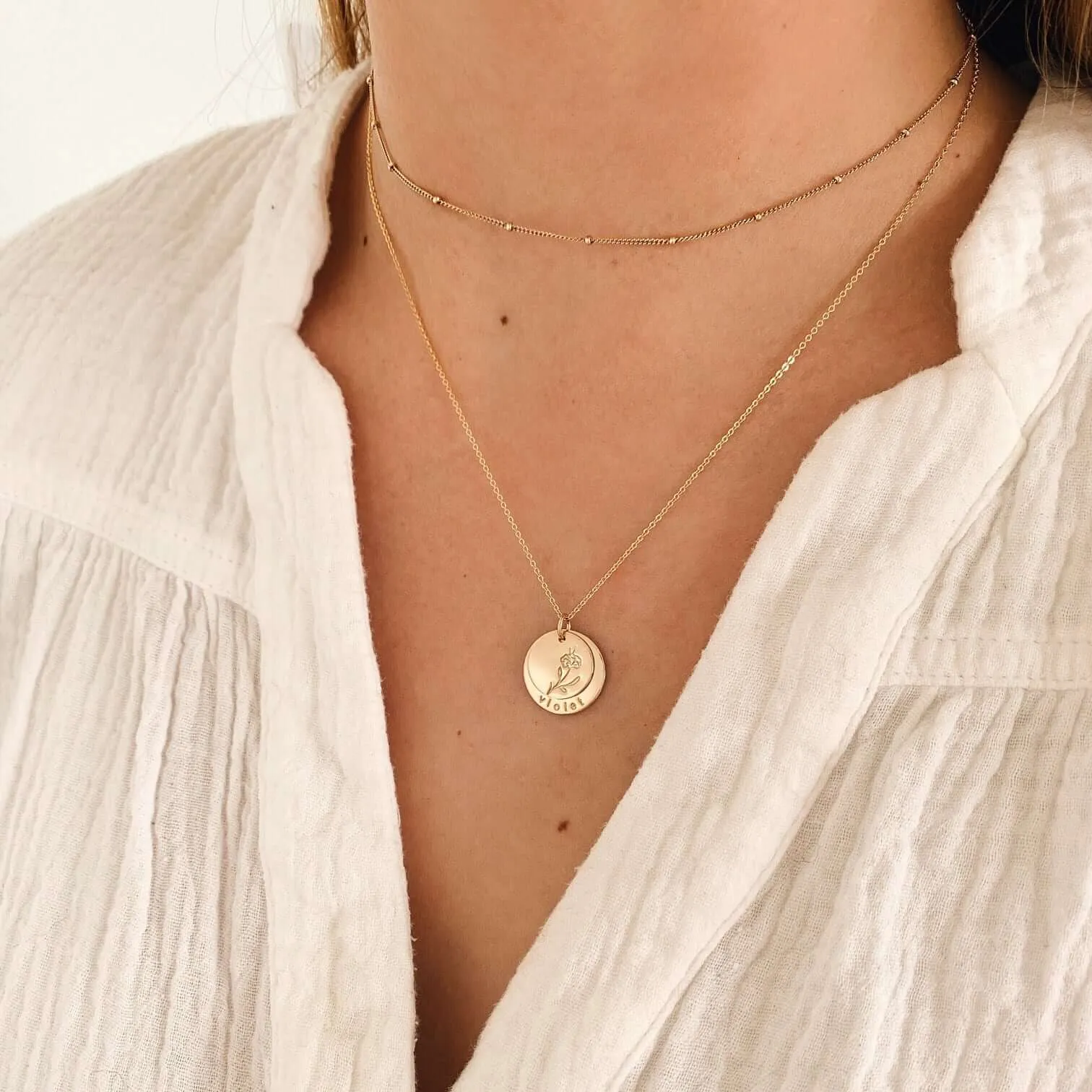 Nora Disc Necklace