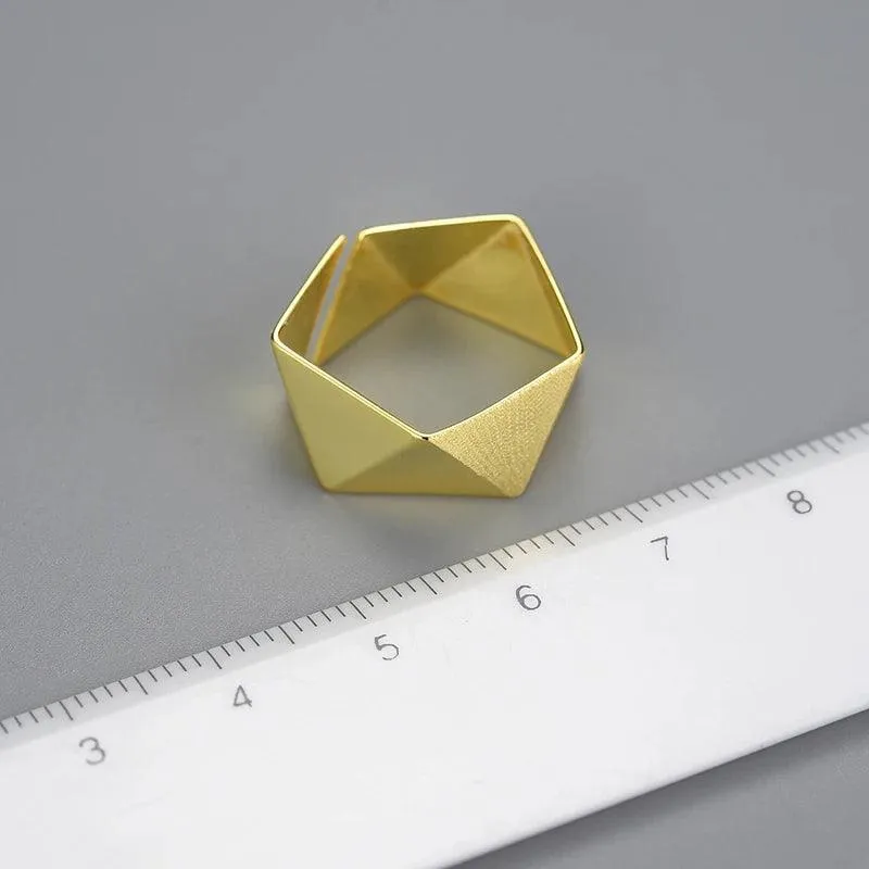 Origami LFJD0155 Finger Ring Charm Jewelry - 925 Sterling Silver