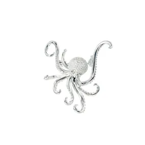 Pavé Octopus Brooch