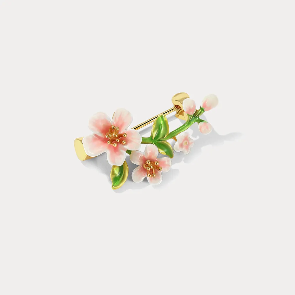 Peach Blossom Brooch