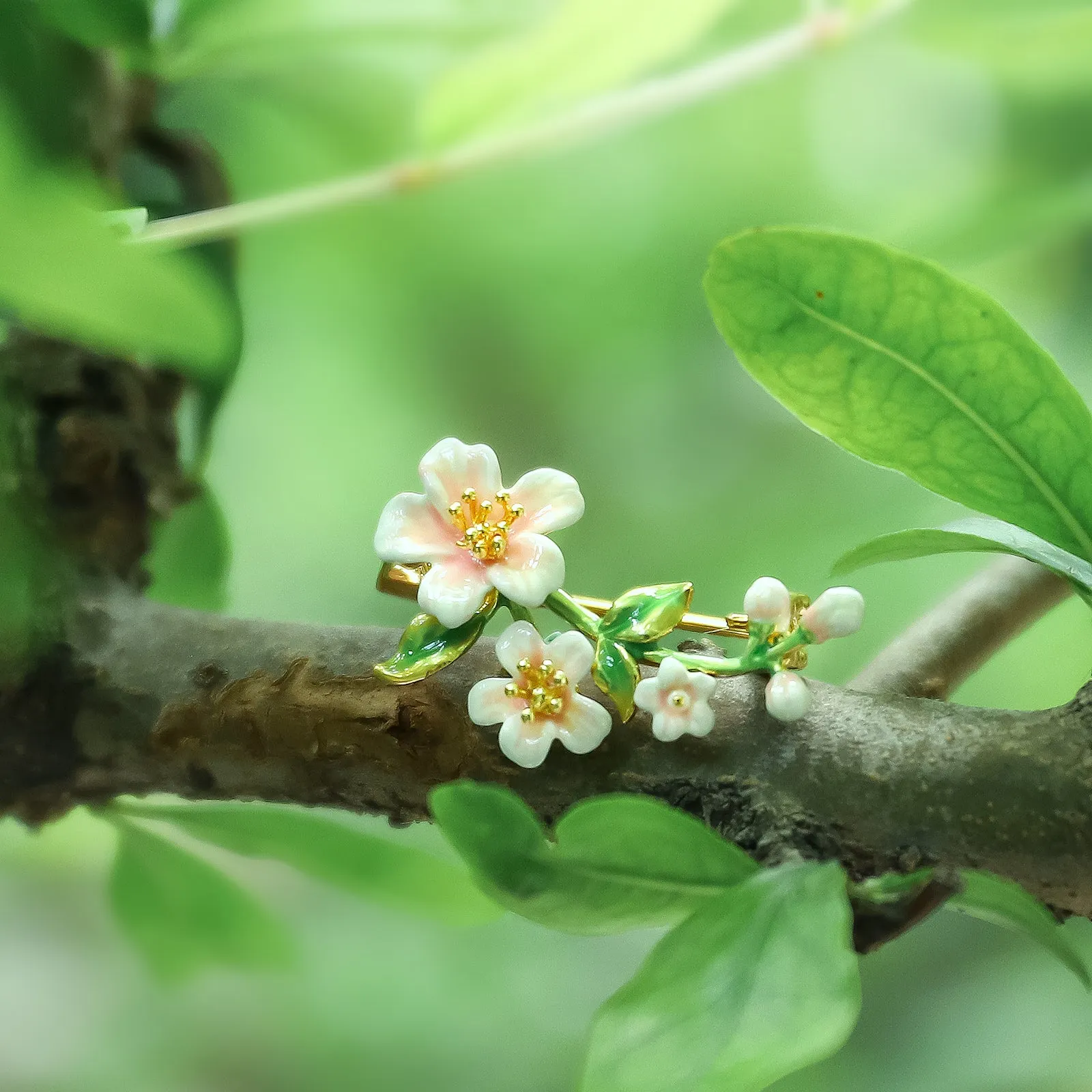 Peach Blossom Brooch