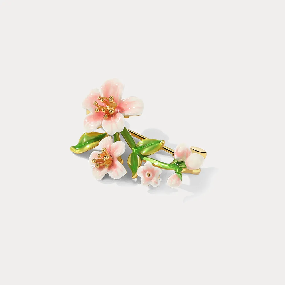 Peach Blossom Brooch