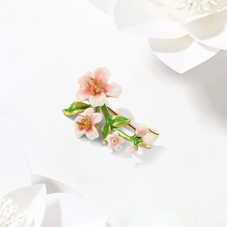 Peach Blossom Brooch