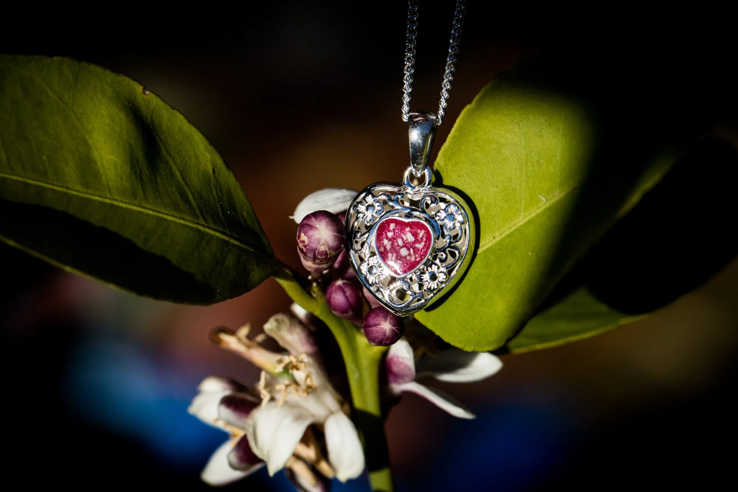 Petite Filigree Heart Pendant