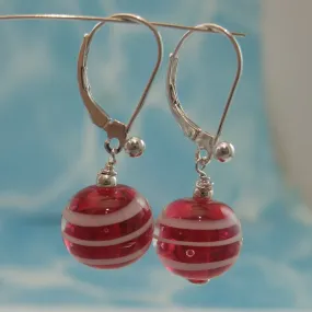 raspberry ripple earrings