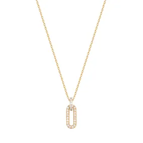 RION x Buddha Jewelry Link Necklace - Genuine Diamond