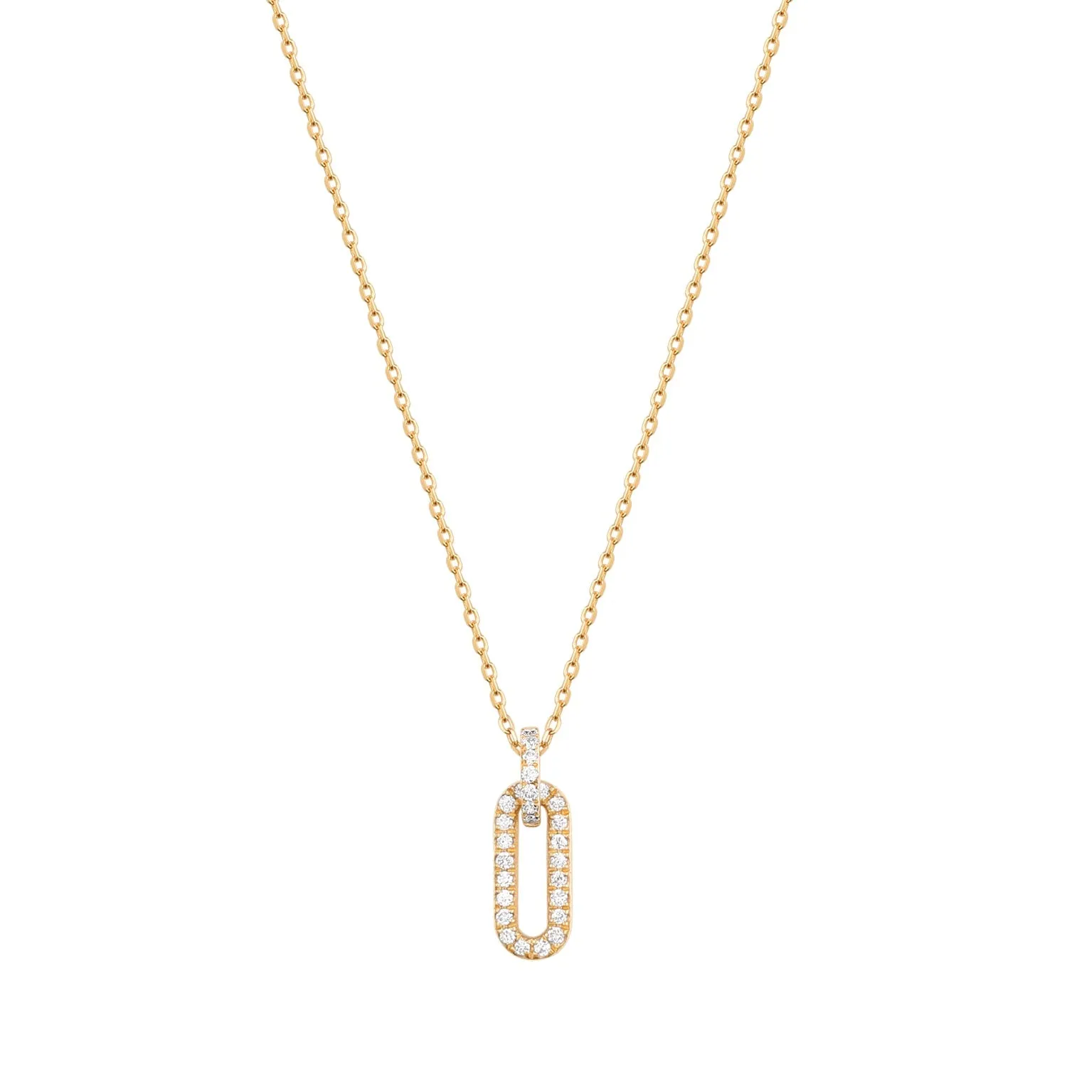 RION x Buddha Jewelry Link Necklace - Genuine Diamond