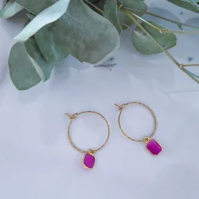 Ruby earrings