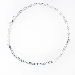 Silver Marine Link Anklet