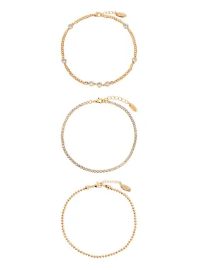 Simple Beauty Anklet Set