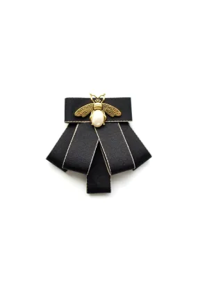 THE BEES KNEES BROOCH BLACK