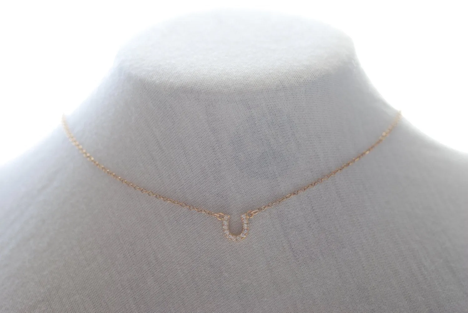 Wholesale Horseshoe necklace, Horseshoe with Crystals,Dainty Horseshoe,Equestrian Jewelry,Horseshoe Charm,Simple Everyday Jewelry by HeirloomEnvy