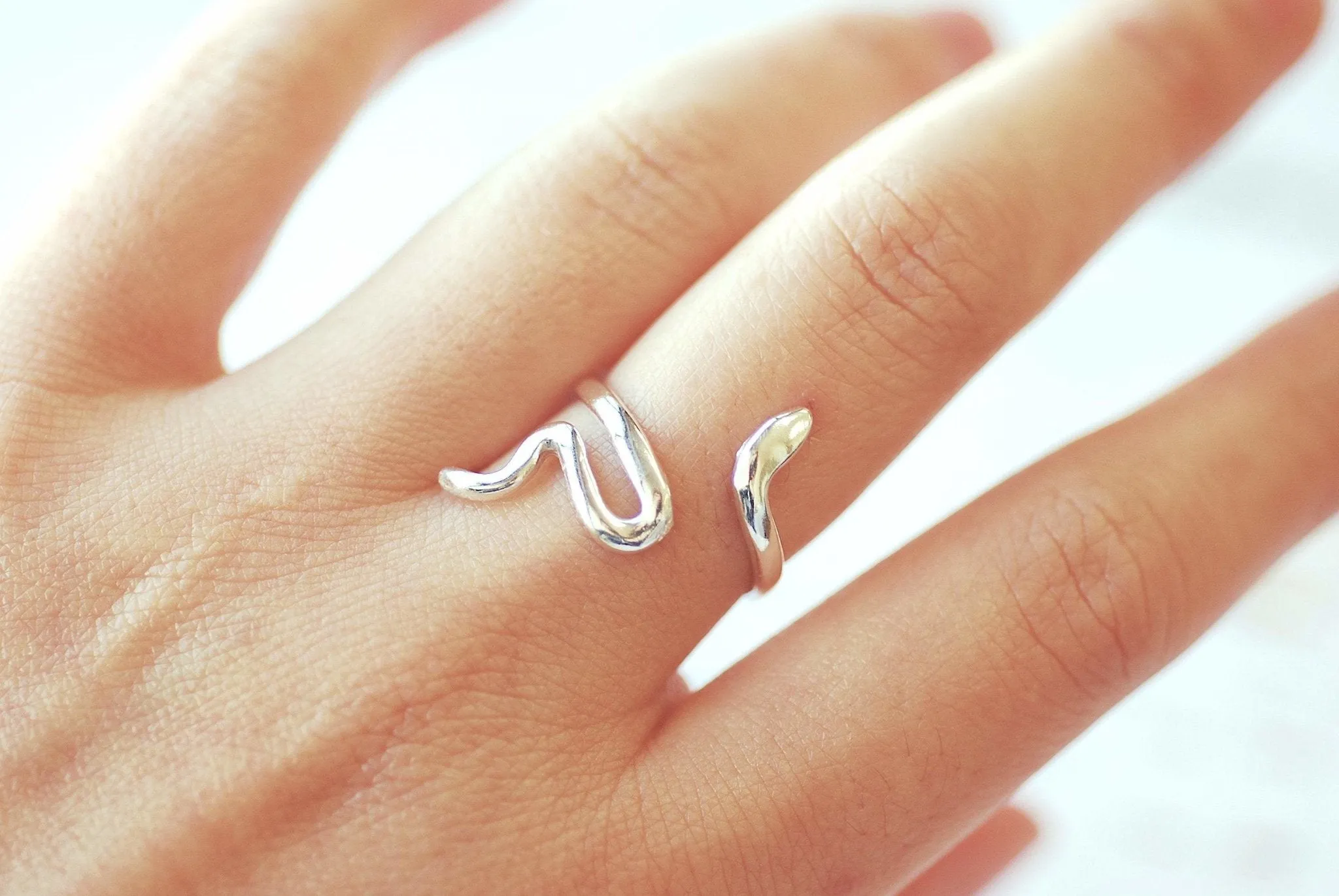 Wholesale Snake Ring - Snake Wrap Ring, snake jewelry, snake reptile jewelry, Fashion snake ring, Sterling Silver Gold Snake Ring, Adjustable Ring