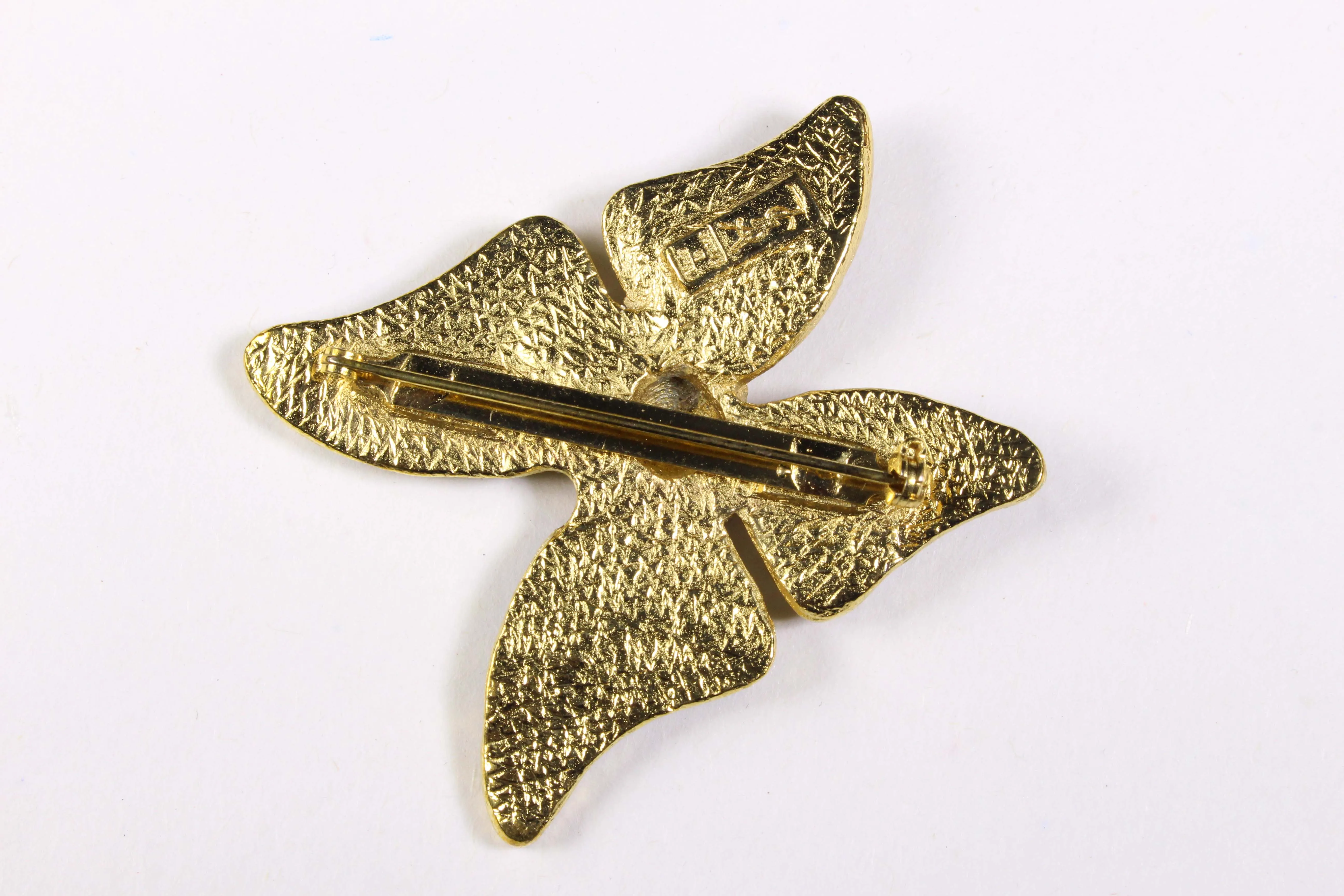 YVES SAINT LAURENT butterfly brooch