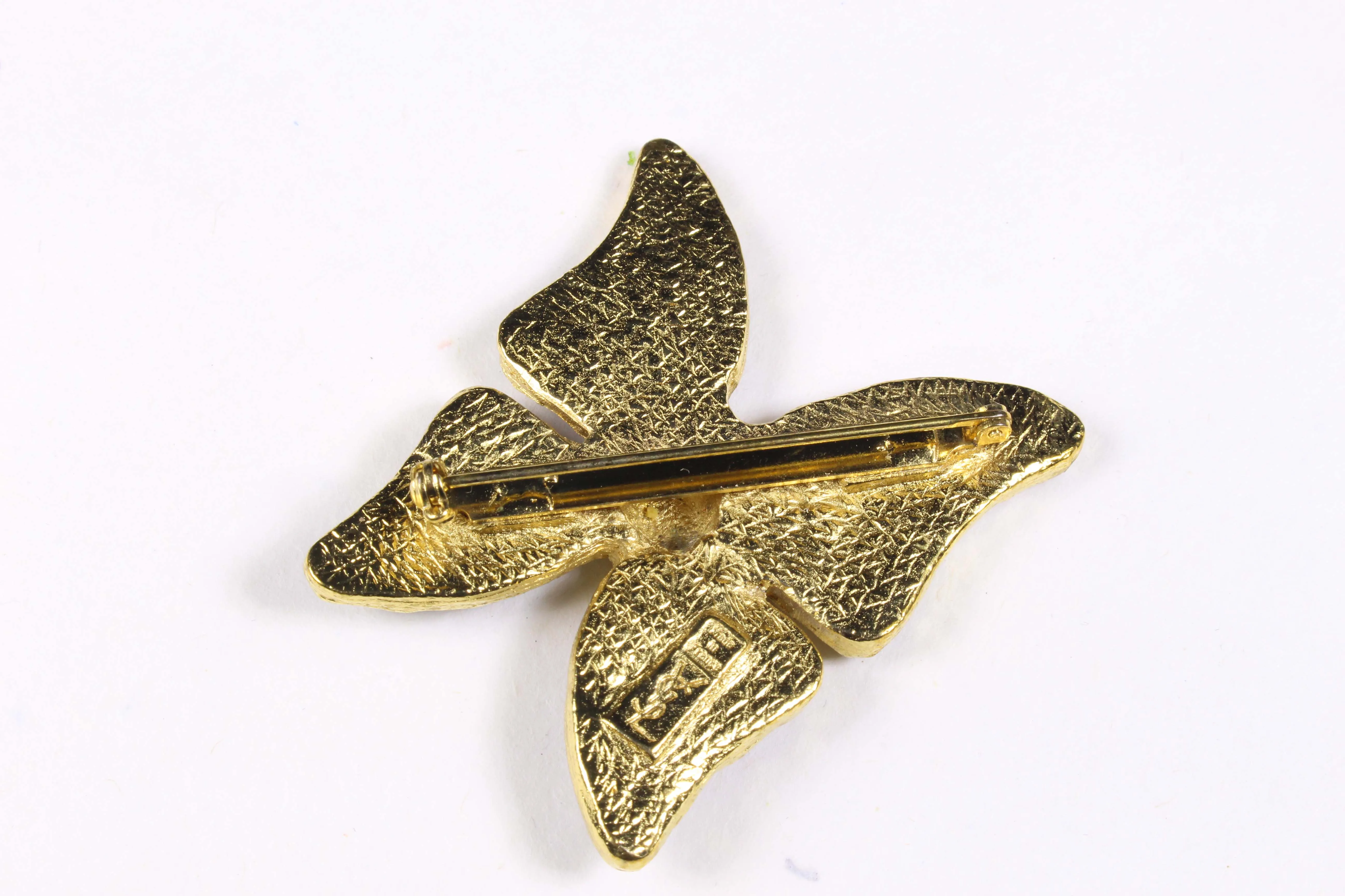 YVES SAINT LAURENT butterfly brooch