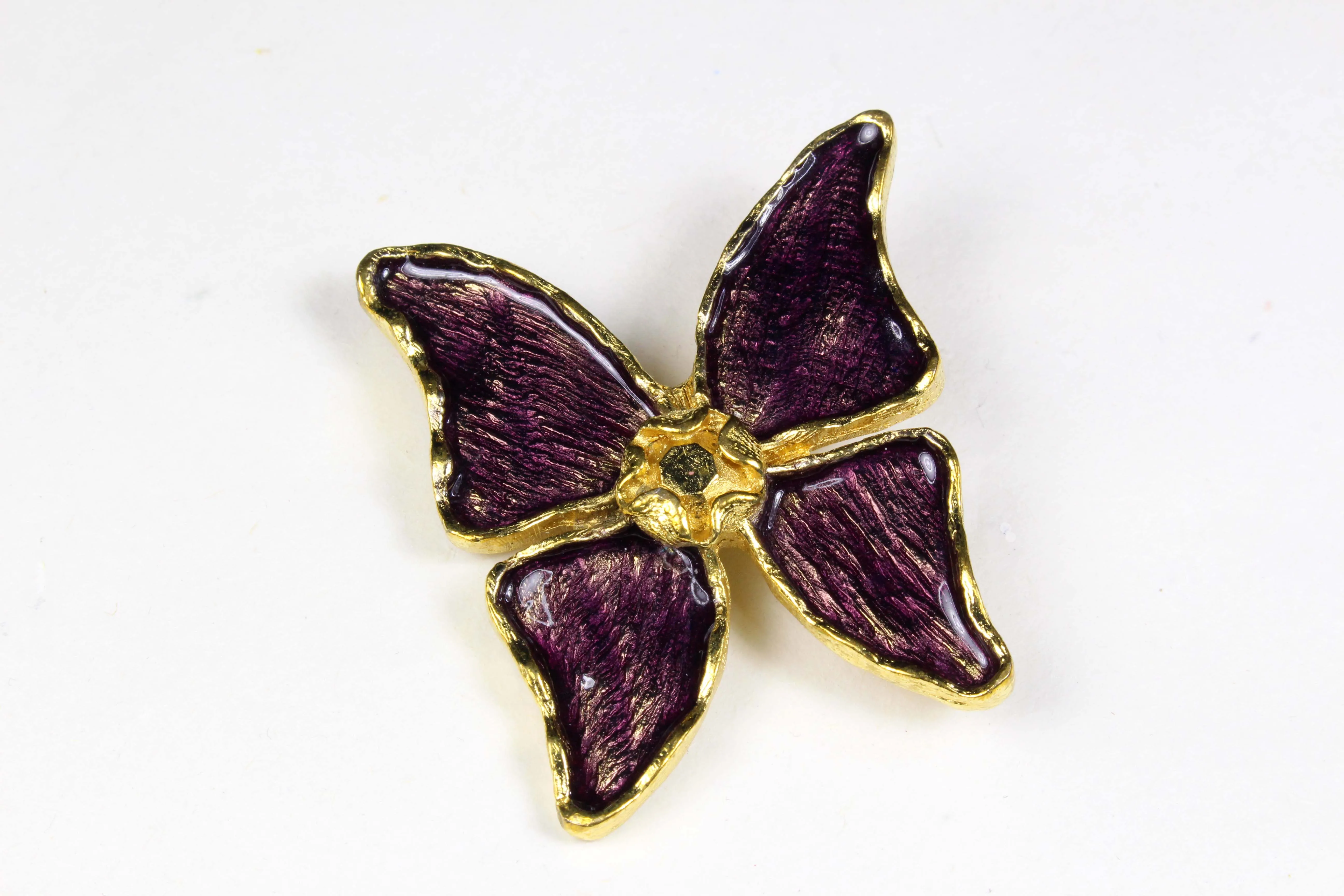 YVES SAINT LAURENT butterfly brooch