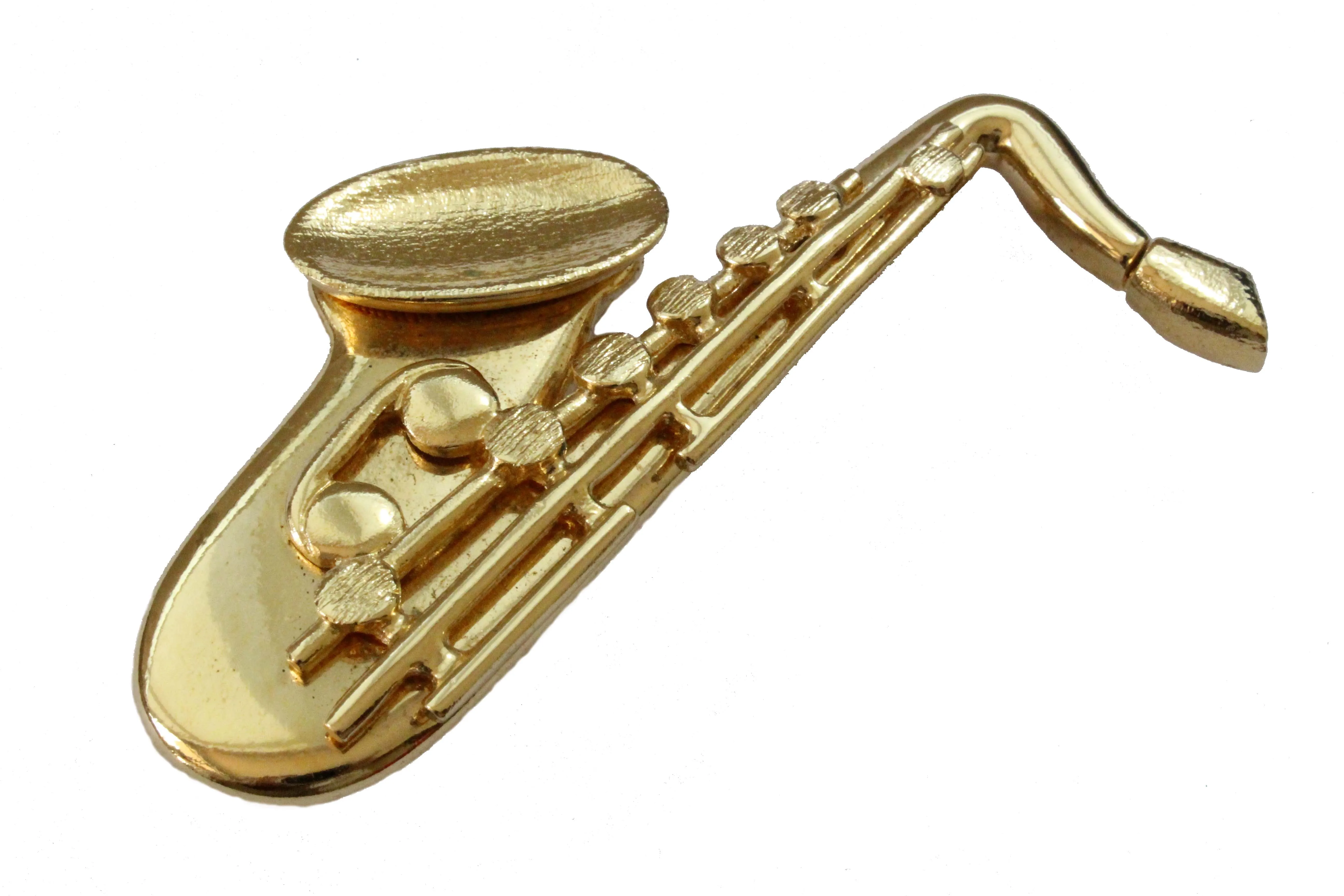 YVES SAINT LAURENT large saxophone brooch