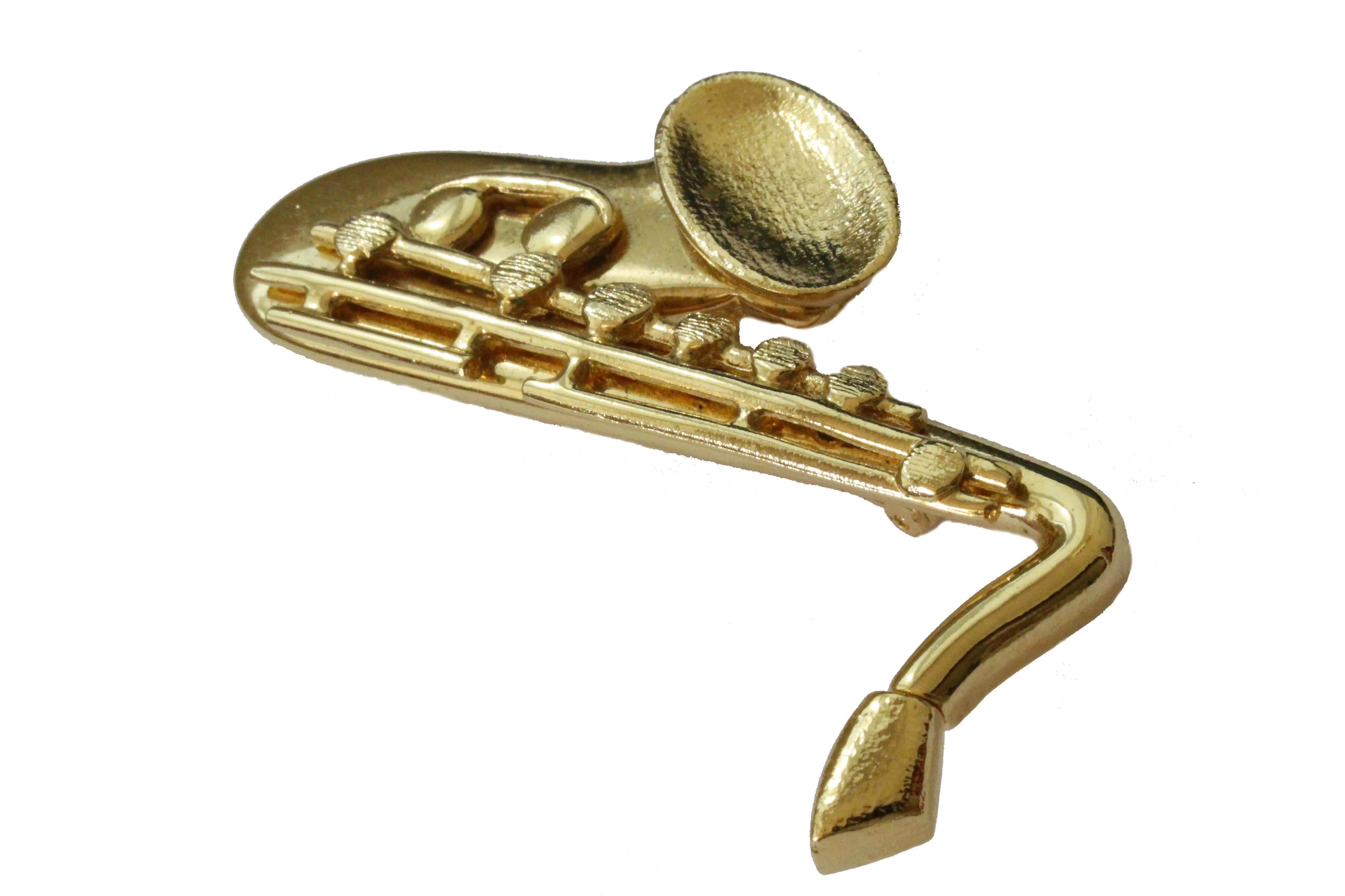 YVES SAINT LAURENT large saxophone brooch