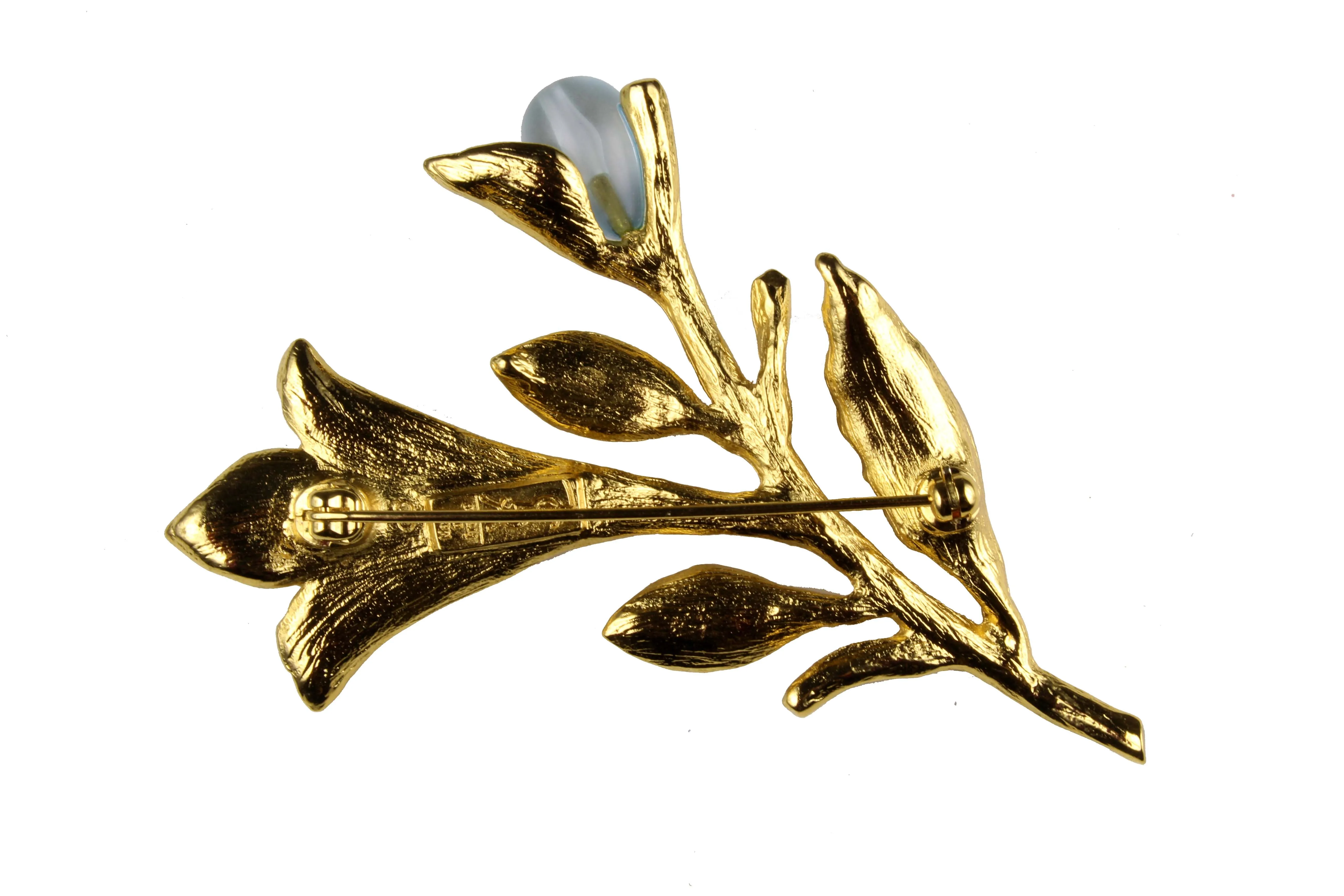 YVES SAINT LAURENT lower stem brooch