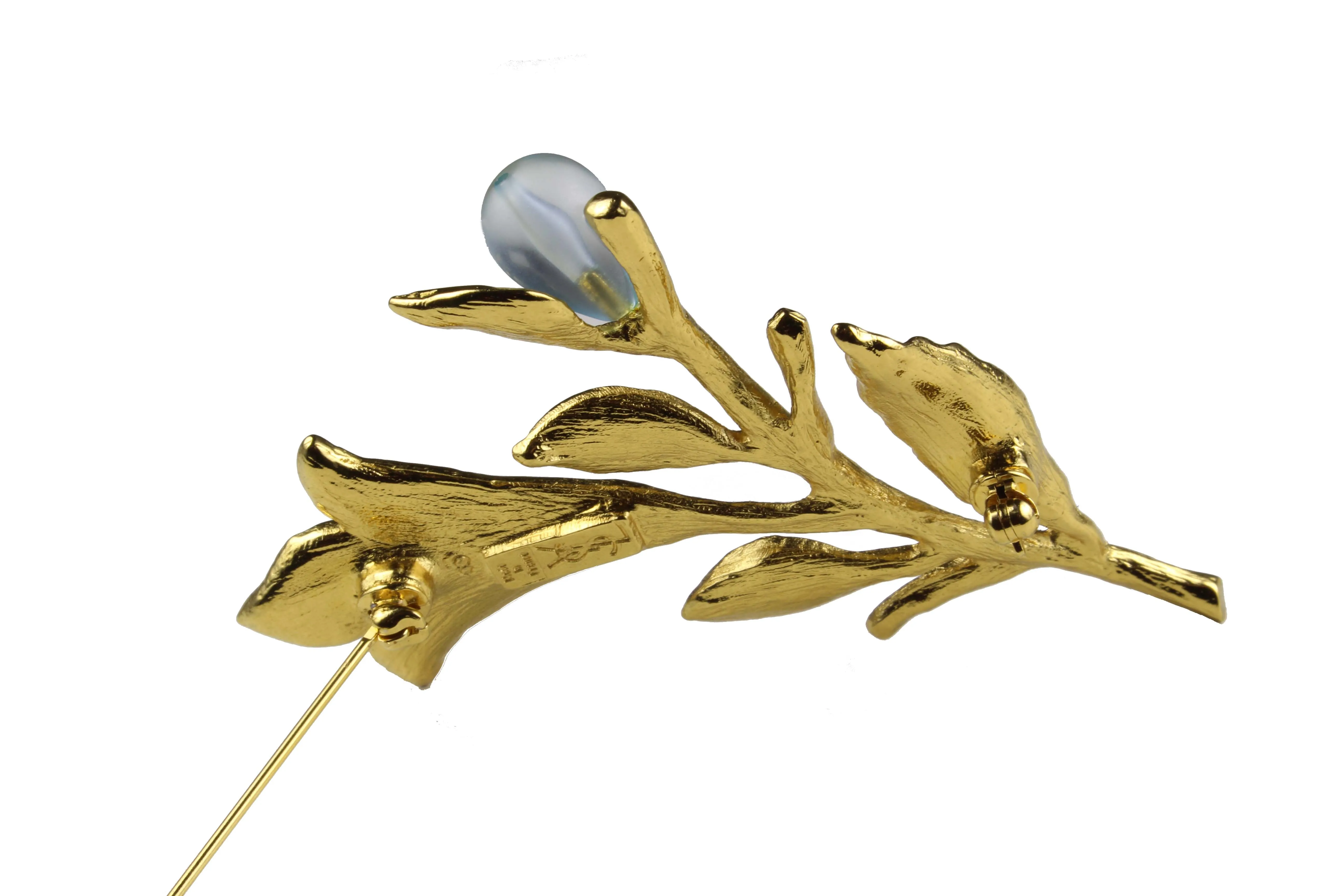 YVES SAINT LAURENT lower stem brooch