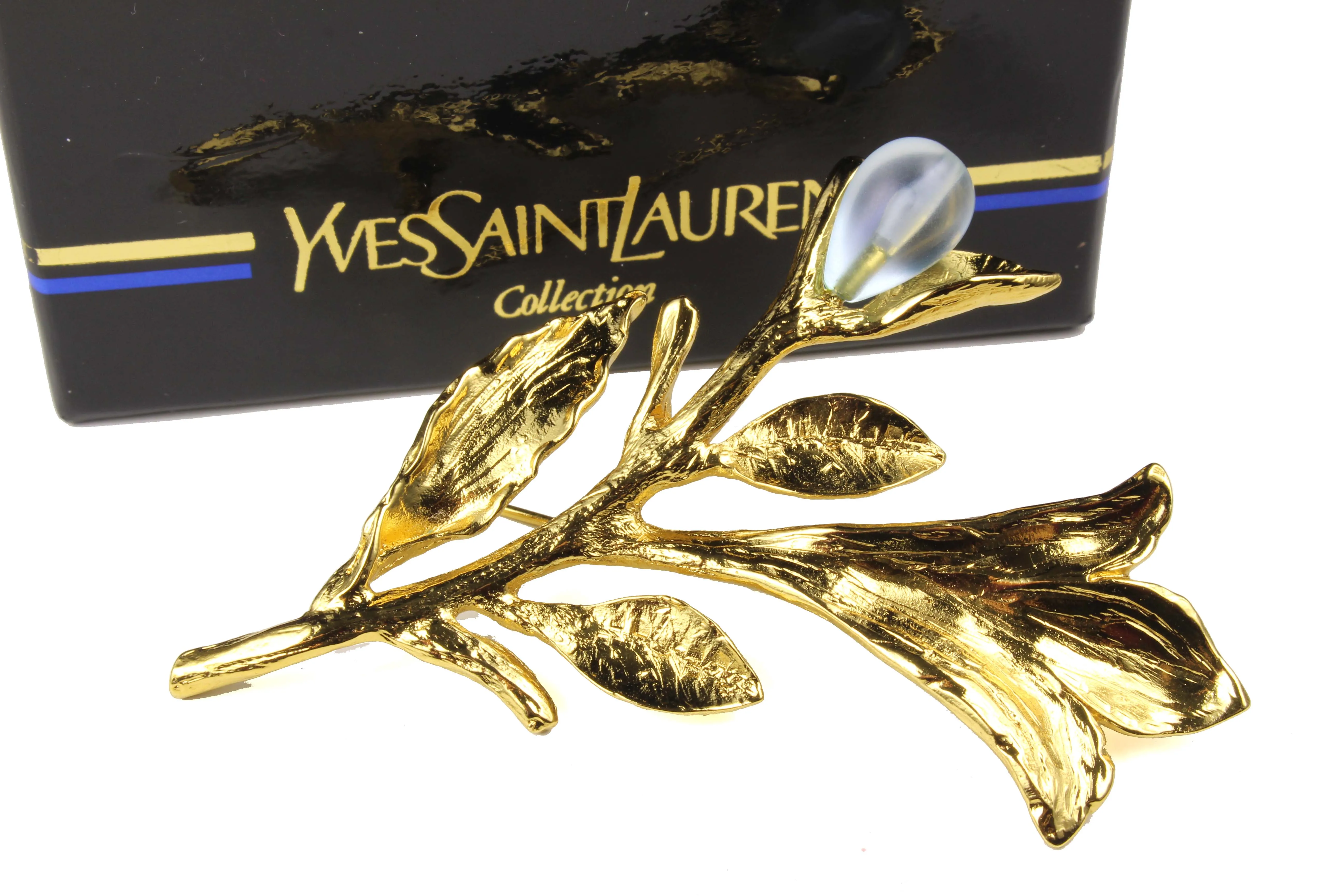 YVES SAINT LAURENT lower stem brooch