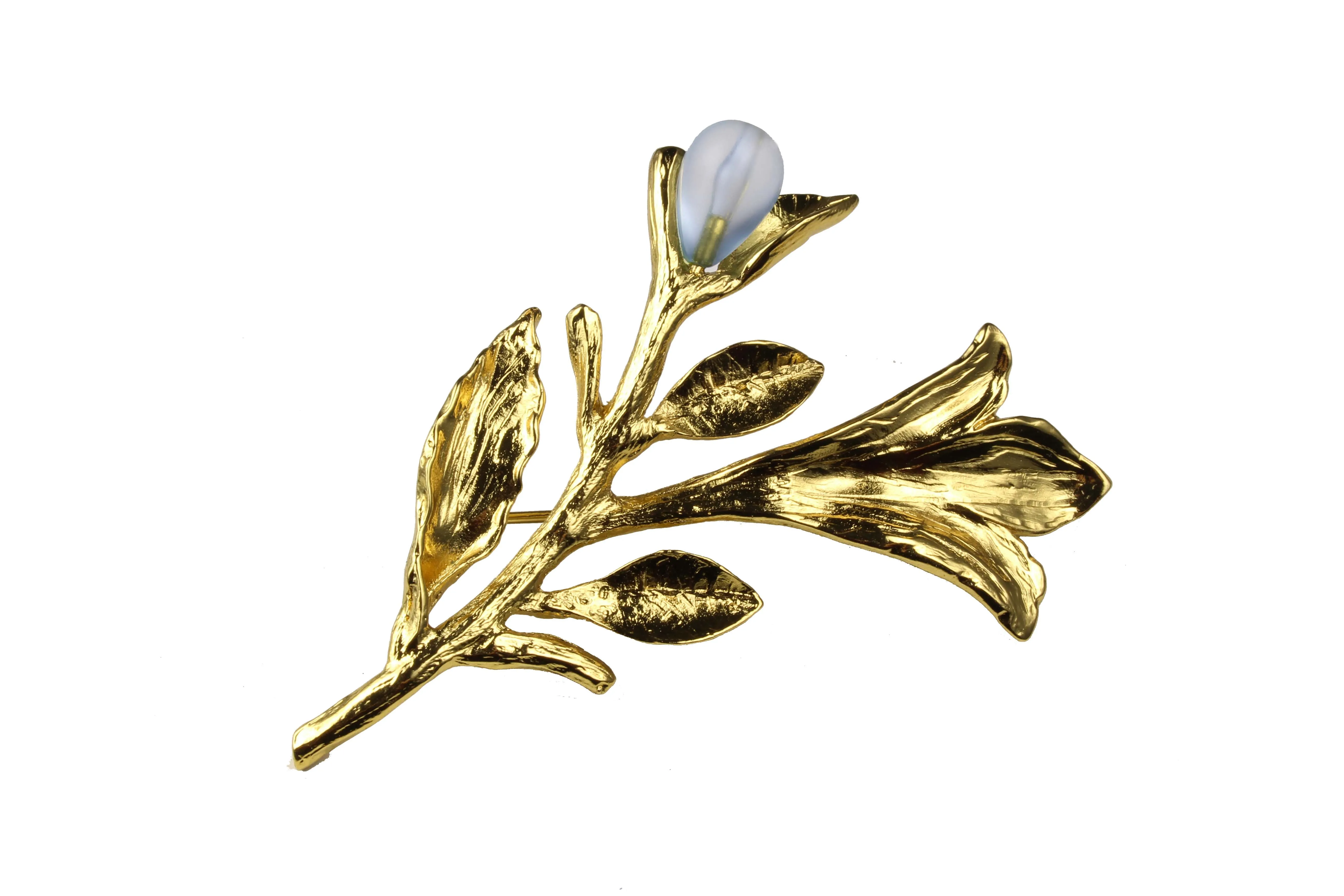 YVES SAINT LAURENT lower stem brooch