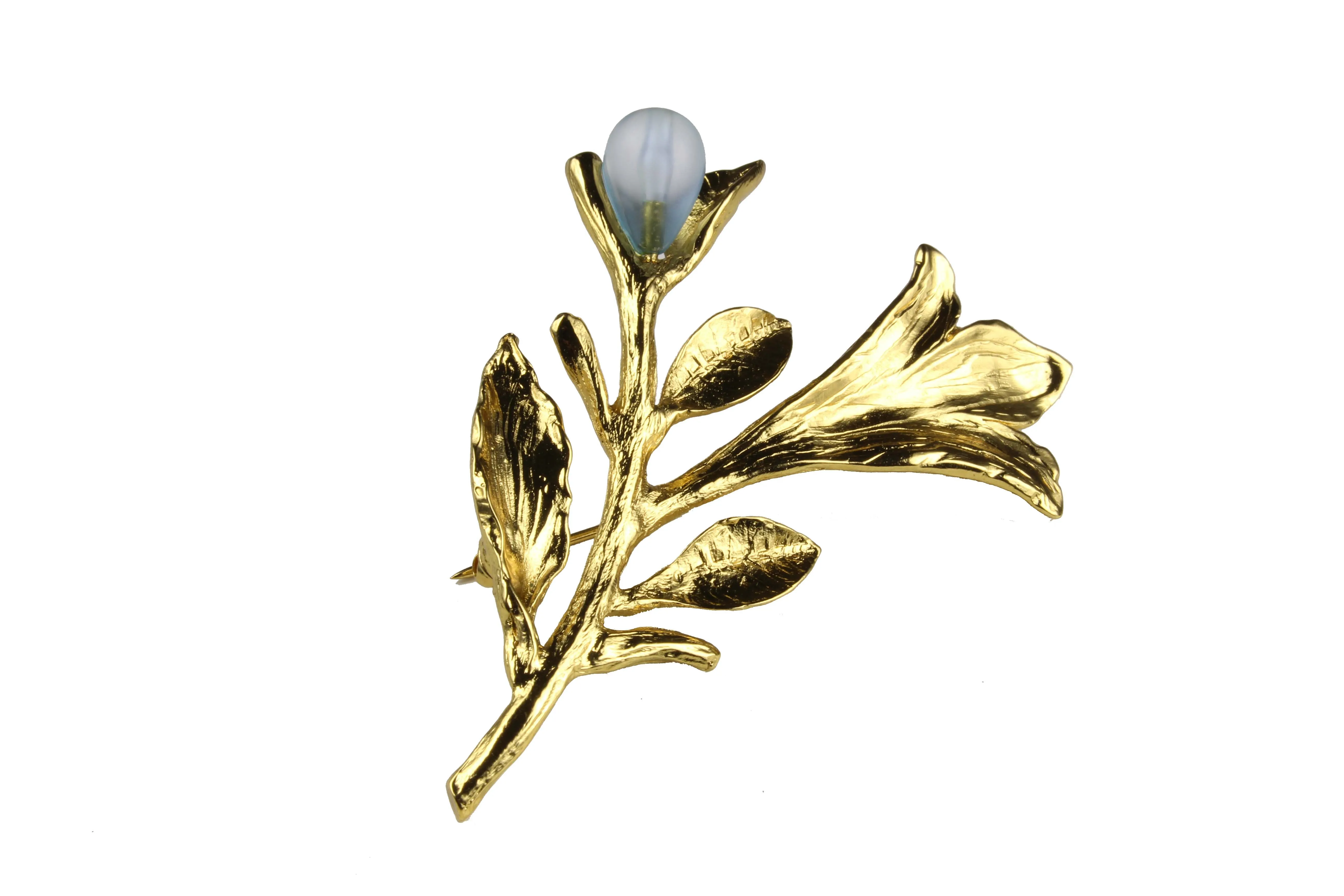 YVES SAINT LAURENT lower stem brooch