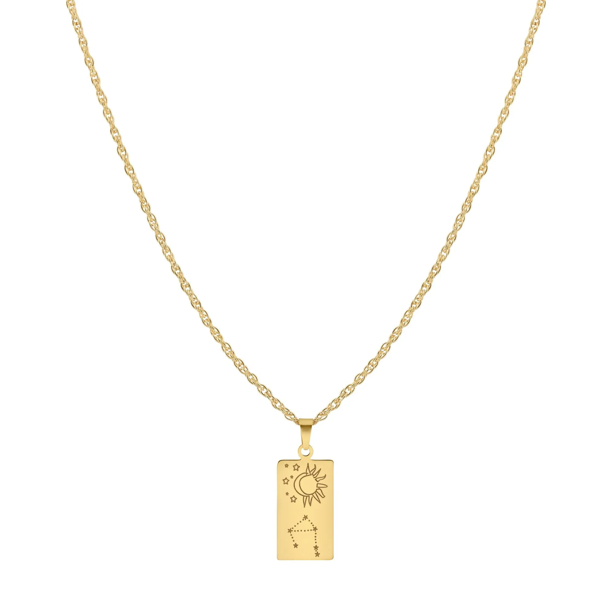 Zodiac Rectangle Necklace